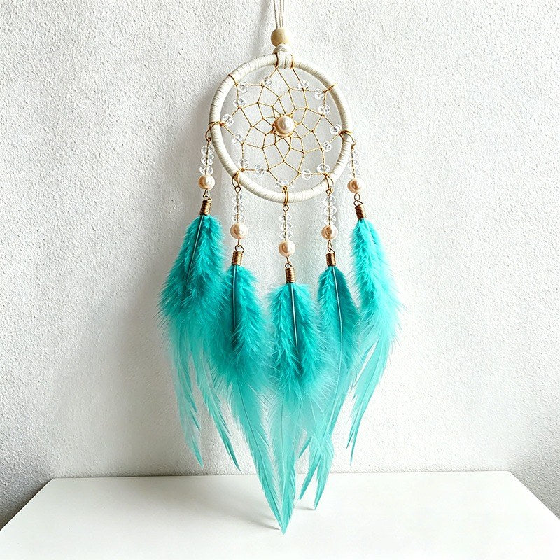 CouldNook Dreamcatcher-Mini Handmade Feather Dream Catcher Car Hanging Ornament