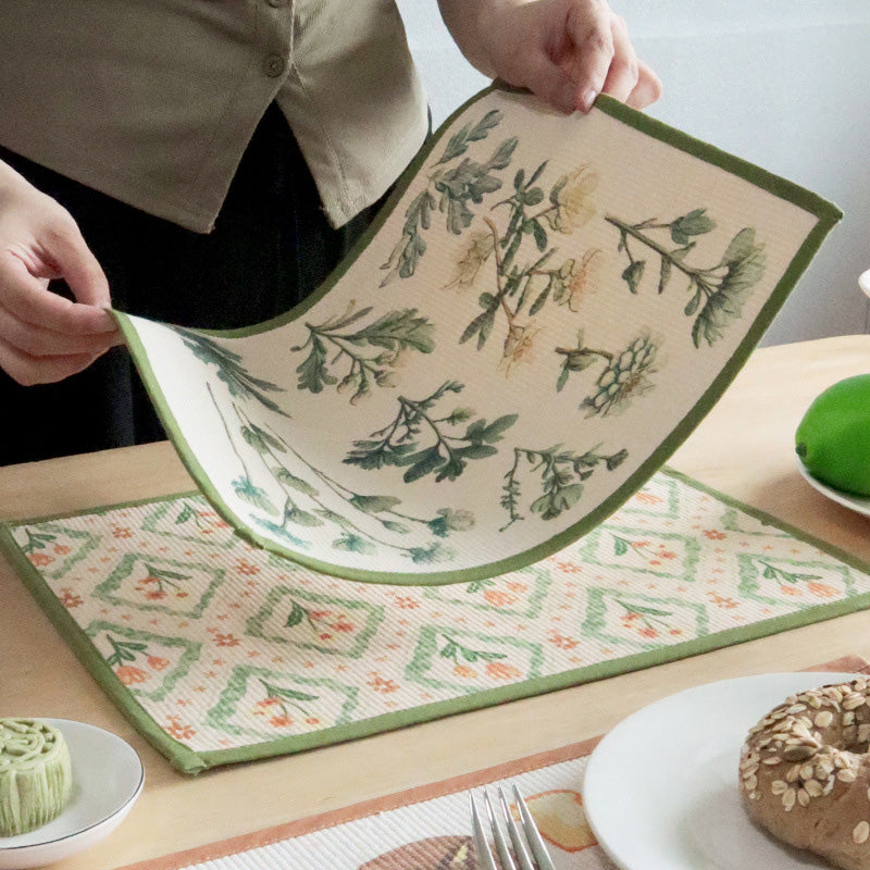 CouldNook Printed Cotton Placemat - Cottagecore Aesthetic Dining Mat
