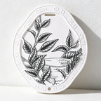 CouldNook Scented Plaster Tablet - Botanical Sketch Wardrobe & Car Pendant-Courtyard Gardenia