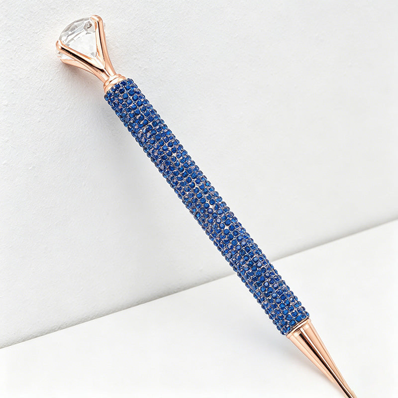 CouldNook Pen-Luxury Large Diamond Top Rhinestone Paved Twist Metal Ballpoint Pen Bling Gift Pen for Office School Wedding(5PCS)