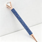 CouldNook Pen-Luxury Large Diamond Top Rhinestone Paved Twist Metal Ballpoint Pen Bling Gift Pen for Office School Wedding(5PCS)