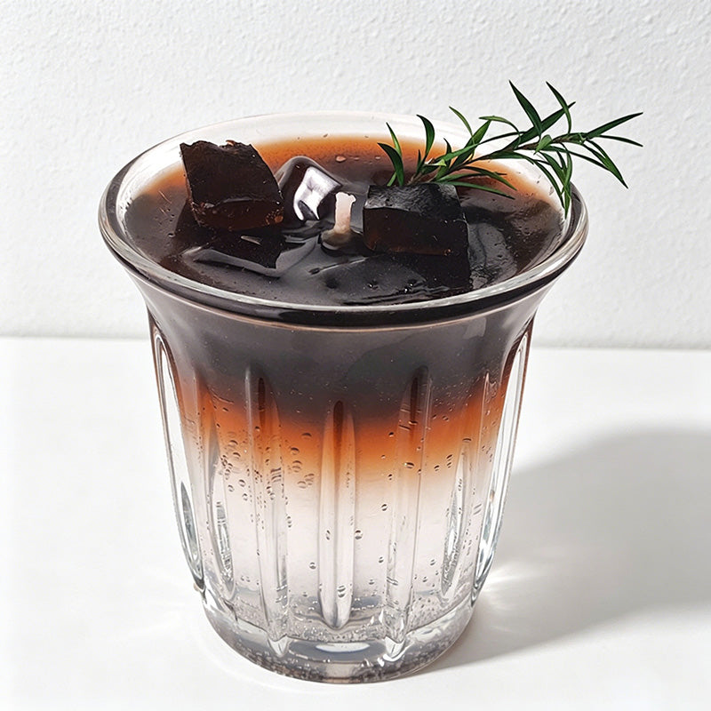 CouldNook Realistic Iced Americano Scented Candle - Cafe Aesthetic Glass Decor