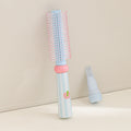 CouldNook Aesthetic Pastel Round Hairbrush - Volumizing Roller Brush with Cleaning Tool