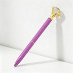 CouldNook Pen-Large Diamond Top Twist Retractable Metal Ballpoint Pen Custom Logo Gift Pen for Office Advertising School