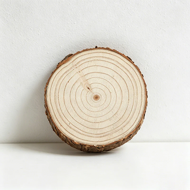 3.14'' -3.54'' Round Wood Slice Wall Decor - Christmas Natural Craft Ornaments(20PCS）