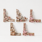 CouldNook Hollow Relief Corner Stickers - Aesthetic Retro Paper Decor