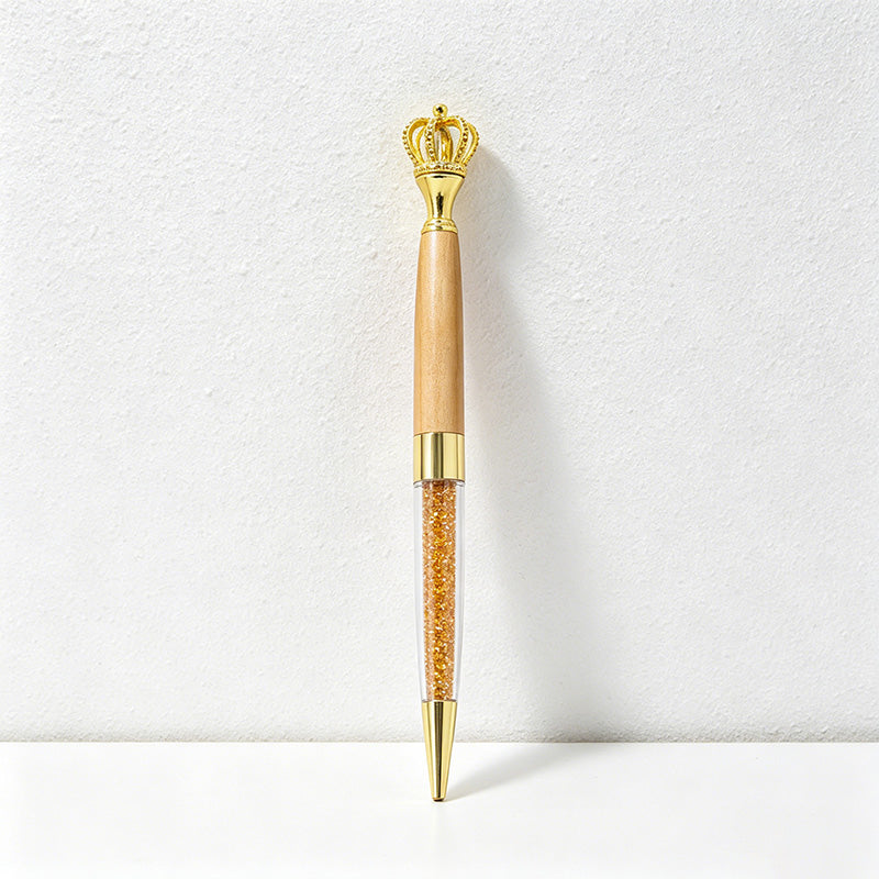 CouldNook Pen-Crown Top Retractable Metal Ballpoint Pen Cute Gift Pen for Students Office Wedding Favors