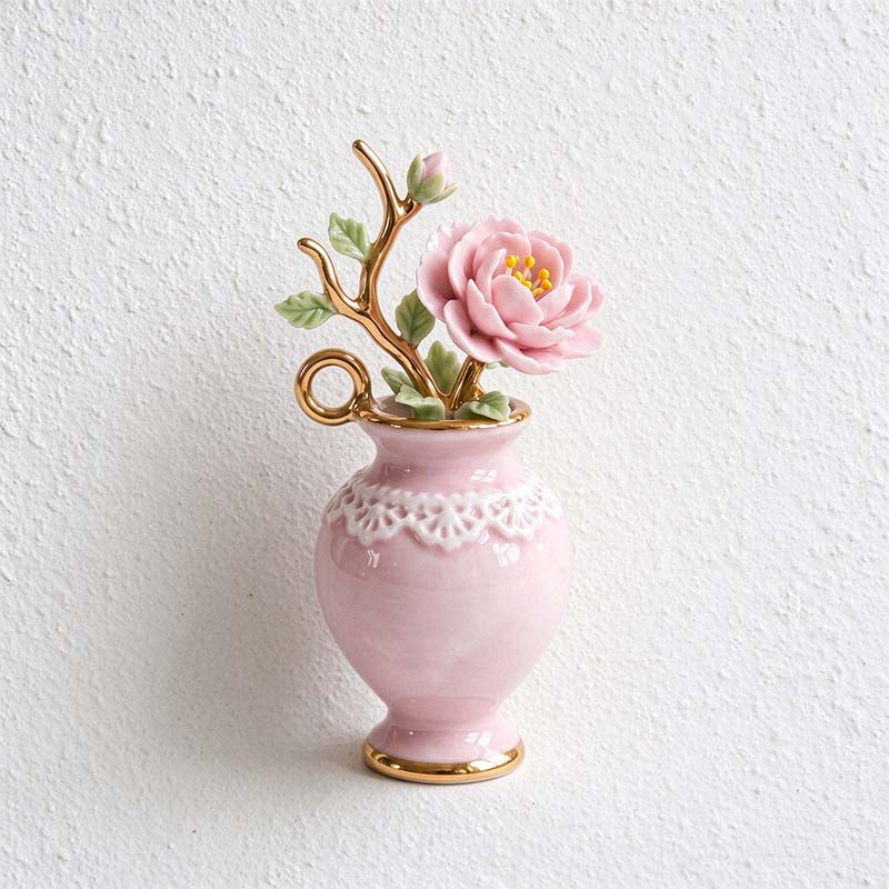 CouldNook Jewelry Pendant - Miniature Floral Vases and Decorative Charm Selections