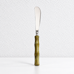 Bamboo Style Flatware - Segmented Acrylic Handles and Steel