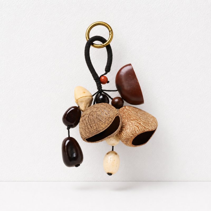 CouldNook Botanical Seed Bag Charm - Forest Nut Keychain