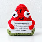 CouldNook Crocheted Character Doll - Textured Shapes And Little Message Cards