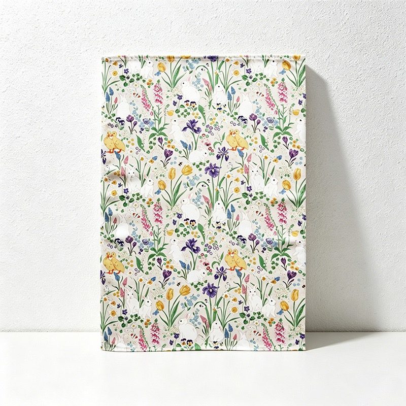 CouldNook Printed Oil-Resistant Cotton Table Napkins – Floral & Cartoon Fabric Table Linens