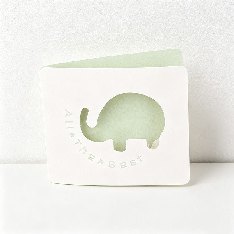 Hollow Out Mini Greeting Cards, 8 Assorted Designs Foldable Thank You Cards for Birthday Wedding Holiday