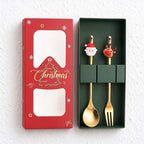 CouldNook Christmas Cutlery Set - Character Tops and Decorative Charm Designs
