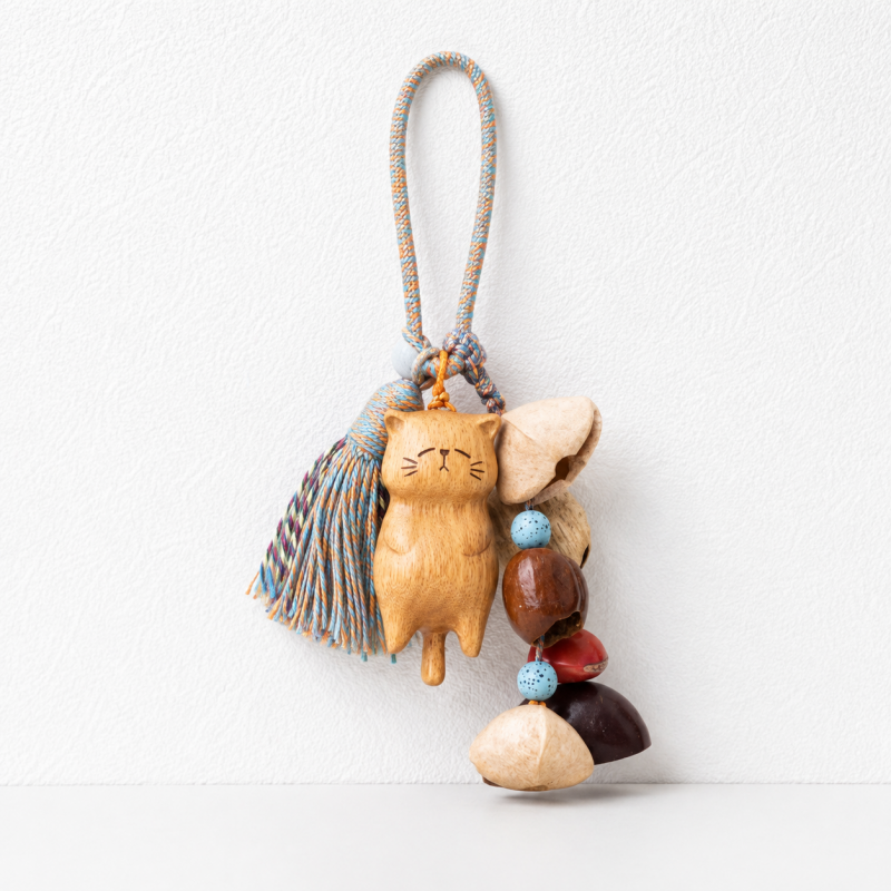 CouldNook Natural Seed Bag Charm - Boho Nut Pendant