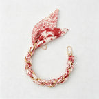 CouldNook Scarf Woven Phone Chain - Metal Wrist Lanyard