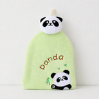 CouldNook Cartoon Coral Fleece Hand Towel‑Hanging Absorbent Cloth