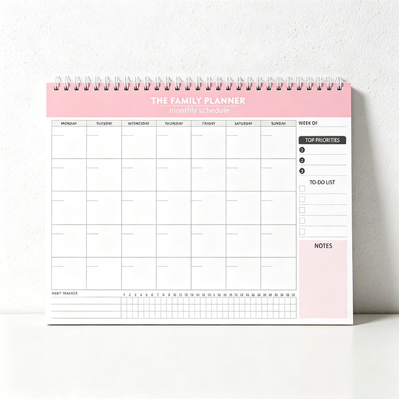 CouldNook Undated Tear-Off Desk Planner Pad - Aesthetic Schedule & Habit Tracker