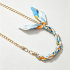 CloudNook Scarf Chain Phone Wrist Strap‑Braided Anti‑Lost Lanyard