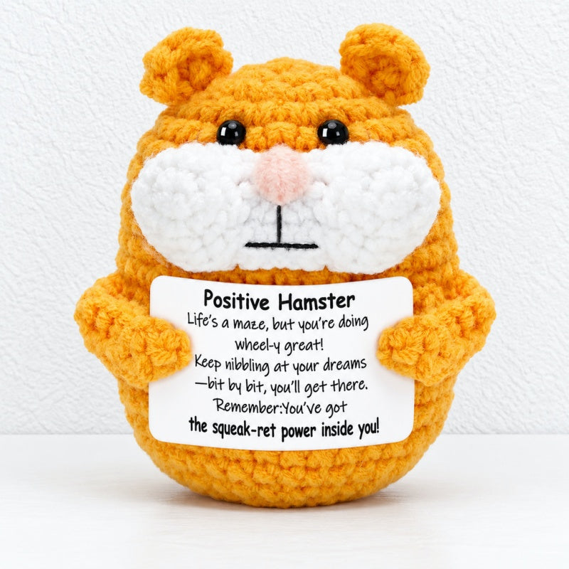 CouldNook Crocheted Character Doll - Textured Shapes And Little Message Cards