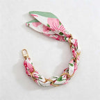 CouldNook Botanical Scarf Phone Wrist Strap - Upscale Anti‑Drop Lanyard
