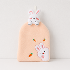 CouldNook Cartoon Coral Fleece Hand Towel‑Hanging Absorbent Cloth