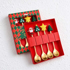 CouldNook Christmas Cutlery Set - Character Tops and Decorative Charm Designs