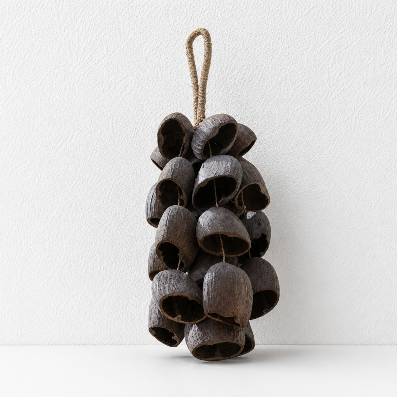 CouldNook Natural Seed Bag Charm - Boho Nut Pendant