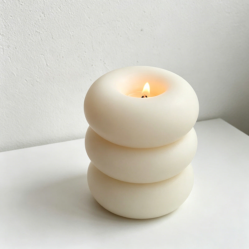 CouldNook Scented Candles - Modern Donut Shaped Sculpted Candle