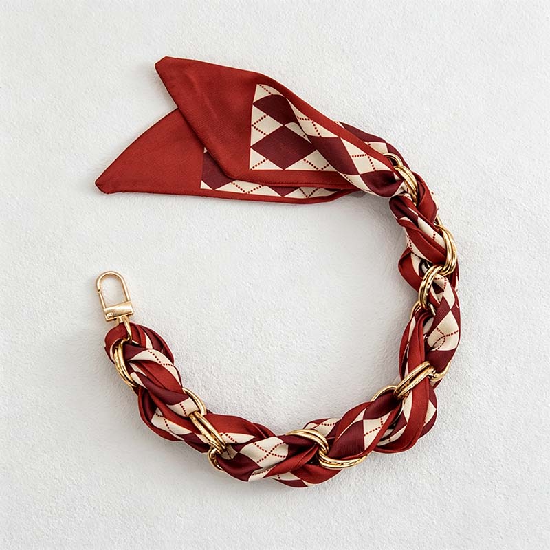 CouldNook Botanical Scarf Phone Wrist Strap - Upscale Anti‑Drop Lanyard