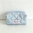 CouldNook Quilted Grid Cosmetic Bag - Vanity Storage Accent