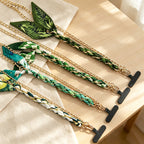CouldNook Long Botanical Phone Strap - Leaf Scarf Shoulder Carry