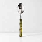 Bamboo Style Flatware - Segmented Acrylic Handles and Steel