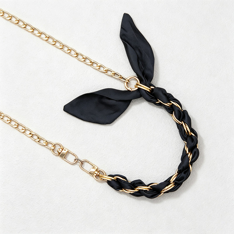 CloudNook Scarf Chain Phone Wrist Strap‑Braided Anti‑Lost Lanyard