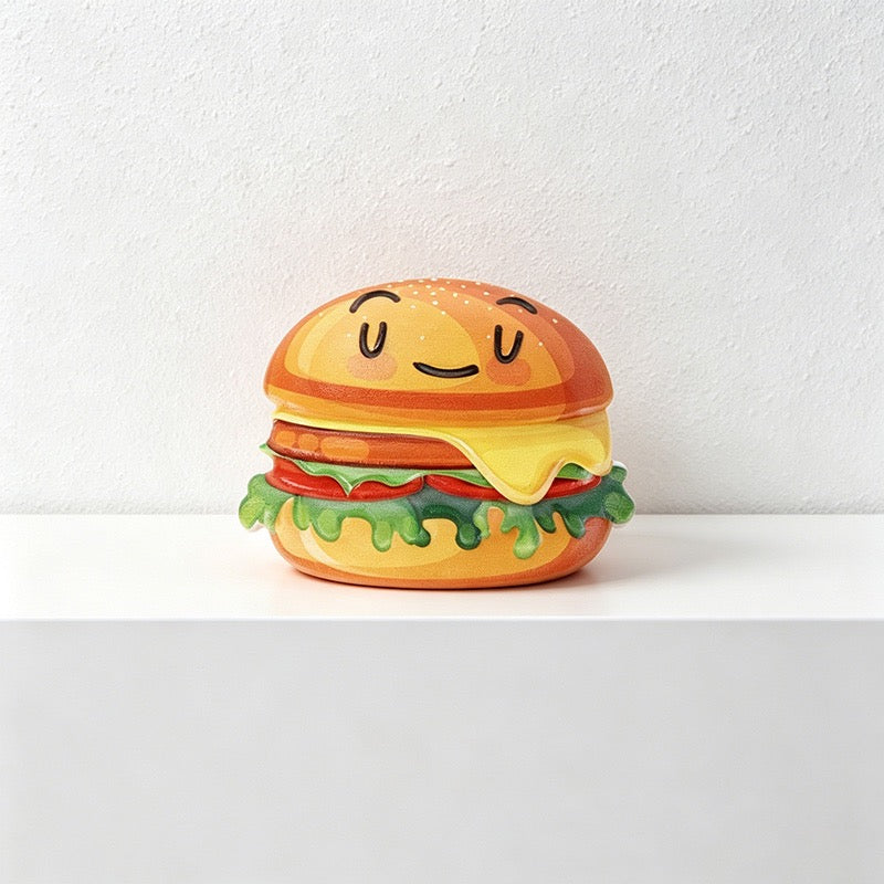 CouldNook 3D Miniature Food Fridge Magnets - Cute Kitchen Decor (Set of 6)