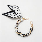 CouldNook Graphic Phone Wrist Strap - Monochrome Braided Scarf Loop