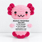 CouldNook Crocheted Character Doll - Textured Shapes And Little Message Cards