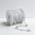 Iridescent Mixed-Size Bead Garland Wall Decor - Christmas Tree Decoration Chain