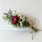 Mini Dried Flower Bouquet, Preserved Gypsophila Rose Baby's Breath Small Bouquet