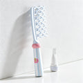 CouldNook Aesthetic Pastel Wavy-Tooth Comb - Volumizing Styling Comb with Cleaning Tool