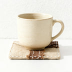 CouldNook Handmade Ramie Patchwork Coaster - Vintage Zen Tea & Coffee Mat