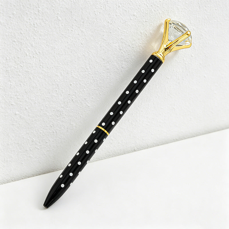CouldNook Pen-Large Diamond Top Twist Retractable Metal Ballpoint Pen Custom Logo Gift Pen for Office Advertising School