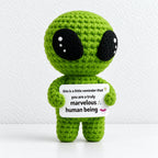 CouldNook Crocheted Character Doll - Textured Shapes And Little Message Cards