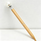 CouldNook Elegant Pearl Ballpoint Pen - Aesthetic Twist Metal Pen (1.0mm)