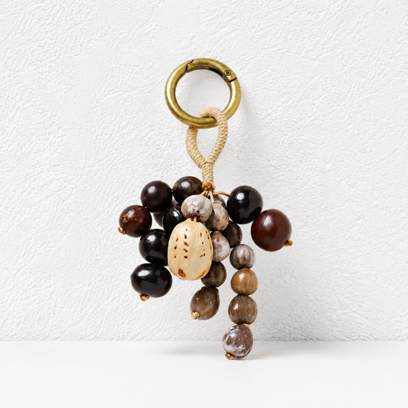 CouldNook Natural Seed Bag Charm - Boho Nut Pendant