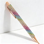 CouldNook Pen-Bling Bling Rhinestone Paved Retractable Metal Ballpoint Pen Luxury Gift Pen for Office School Wedding