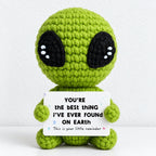 CouldNook Crocheted Character Doll - Textured Shapes And Little Message Cards