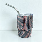 CouldNook 3oz Rhinestone Shot Glasses-Stainless Steel Vacuum Insulated Tumbler with Straw
