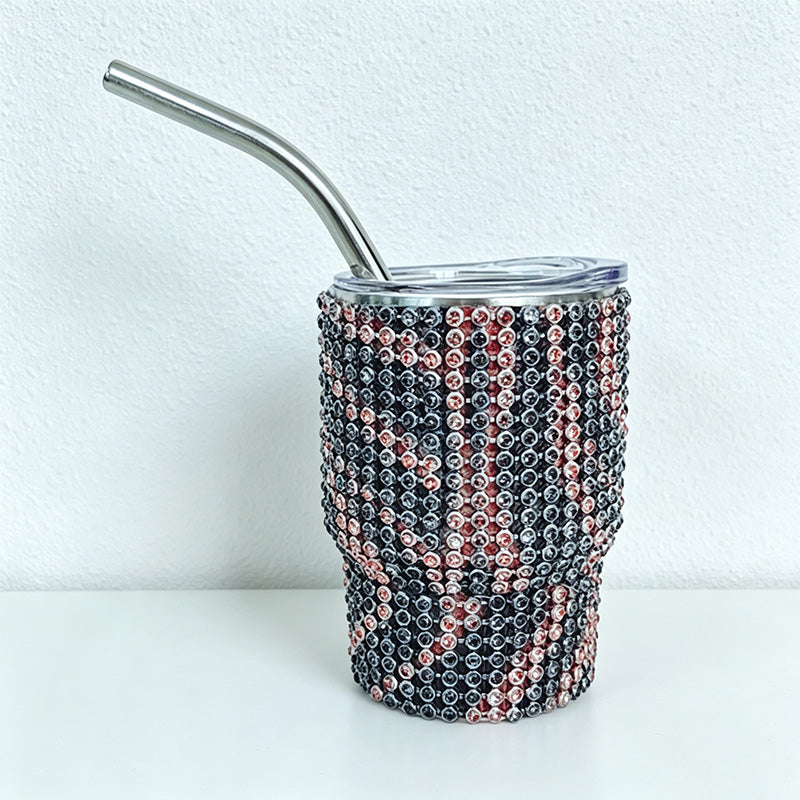 CouldNook 3oz Rhinestone Shot Glasses-Stainless Steel Vacuum Insulated Tumbler with Straw