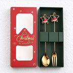 CouldNook Christmas Cutlery Set - Character Tops and Decorative Charm Designs